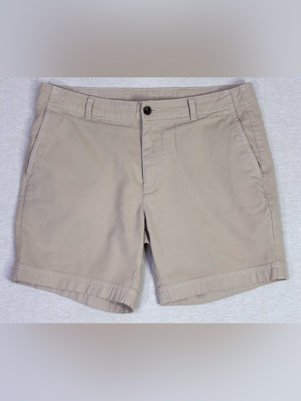 Brooks Brothers Shorts Khaki Flat Front Cotton Men’s W35 Classic Casual